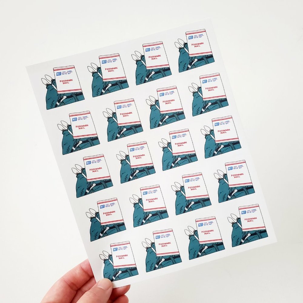 LB016 STICKERS Custom Poshmark Stickers Peronalizable Shipping Supplies for you - Picture 3 of 7